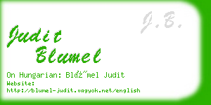 judit blumel business card